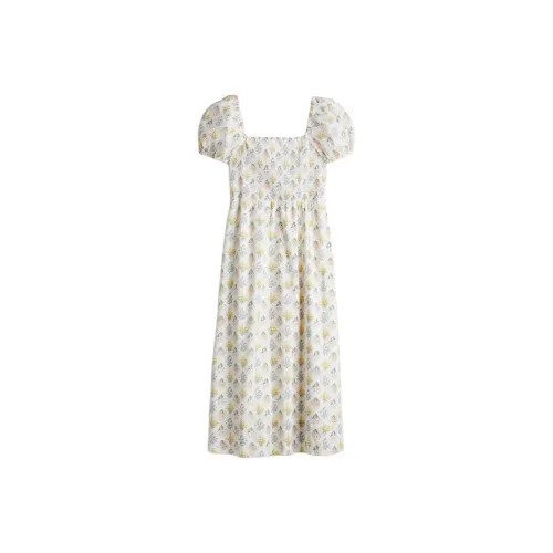H&M Short Sleeved Dress Women's Cream