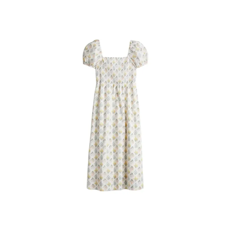 H&M Short Sleeved Dress Women's Cream-0