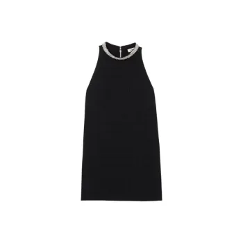 Sandro Jewelled collar Dress