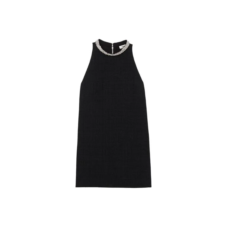 Sandro Jewelled collar Dress-0