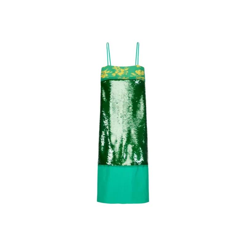 ZARA Slip Dresses Women's Green-0