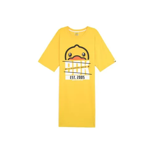 B.Duck Short Sleeved Dresses Women's Yellow