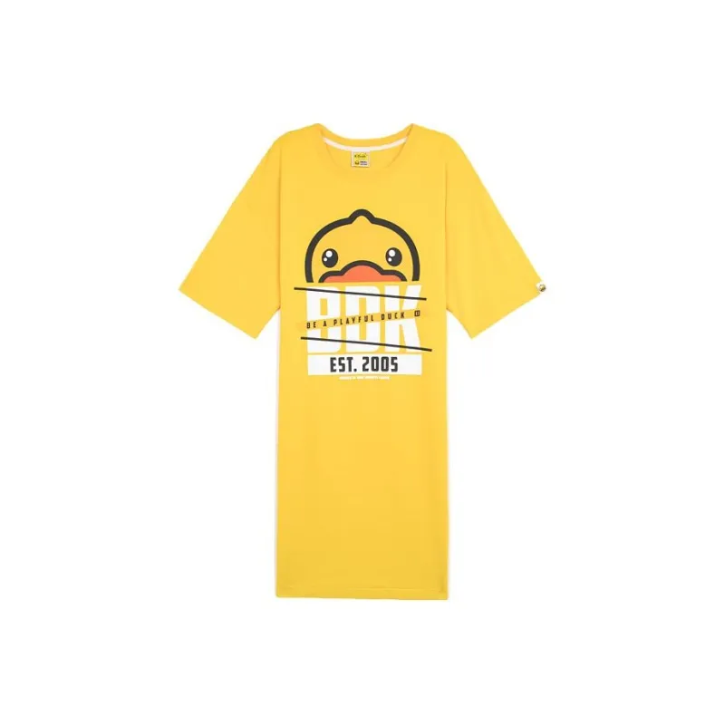 B.Duck Short Sleeved Dresses Women's Yellow-0