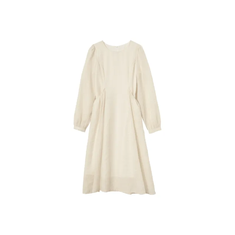 WESTLINK Long Sleeved Dress Women's Light Yellow-0