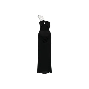 Magda Butrym Floral Appliqué One shoulder Dress