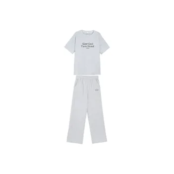 TURN SIGNAL Casual Suit Women's White Heather Gray