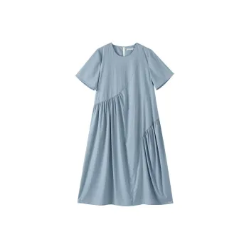 Hacikis Short Sleeved Dresses Women's Clearwater Blue