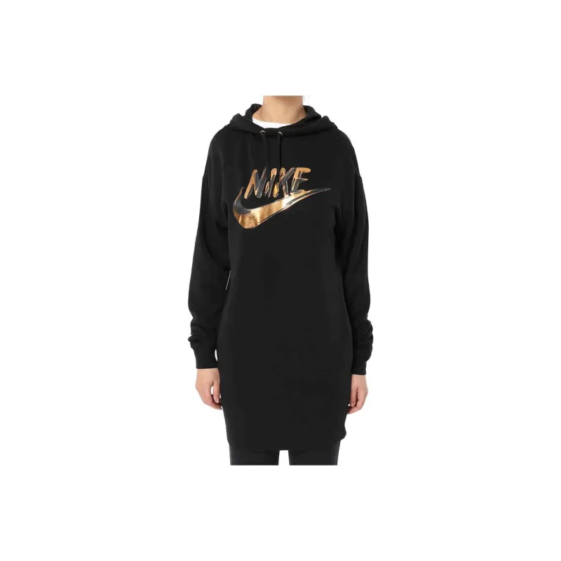 Nike Long Sleeved Dresses Women's Black-0