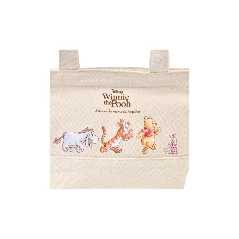 Disney Winnie The Pooh Series Polyester Tote Bag, Shopping Bag, Handbag Unisex Ecru-4