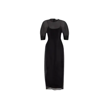 GABRIELA HEARST Short Sleeved Dresses Women's Black