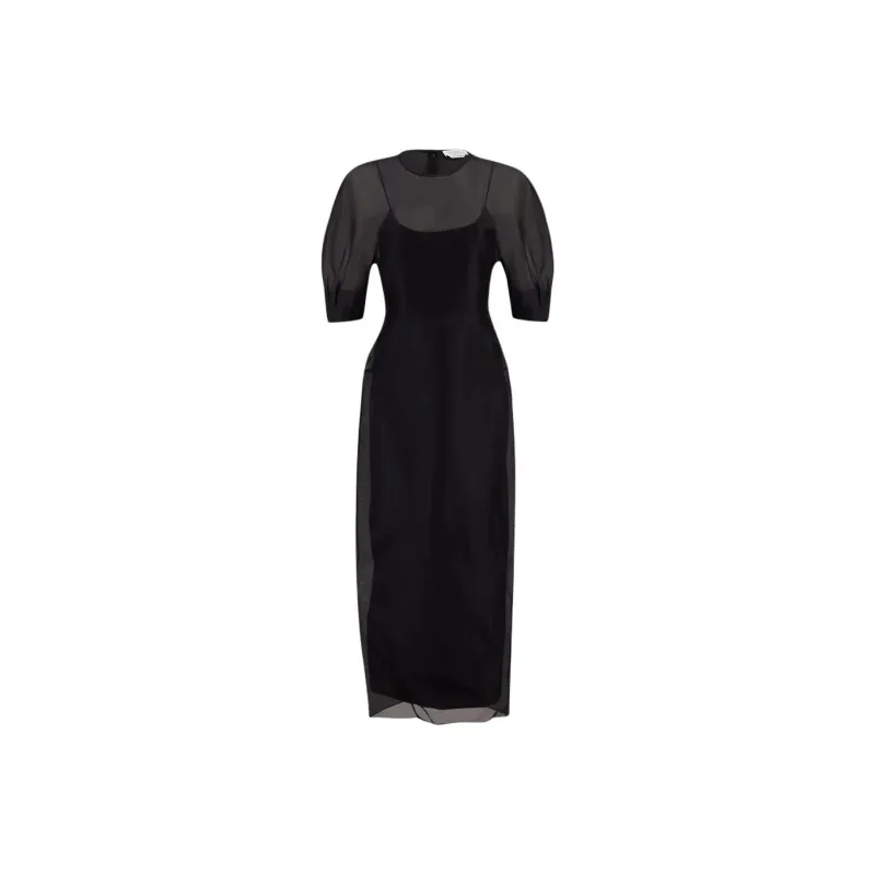 GABRIELA HEARST Short Sleeved Dress Women's Black-0