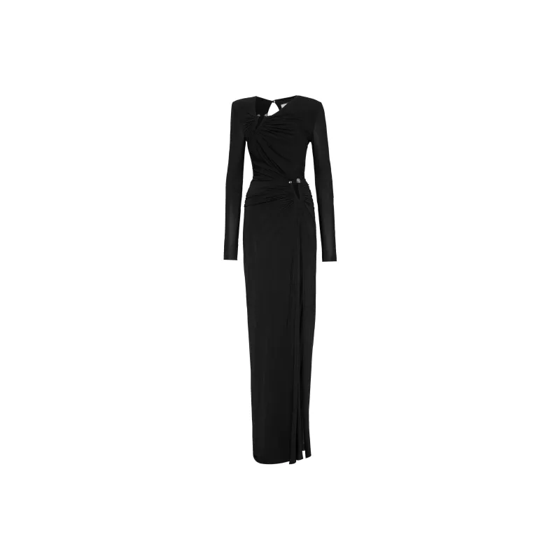 PHILIPP PLEIN Long Piercing-detail Dress-0