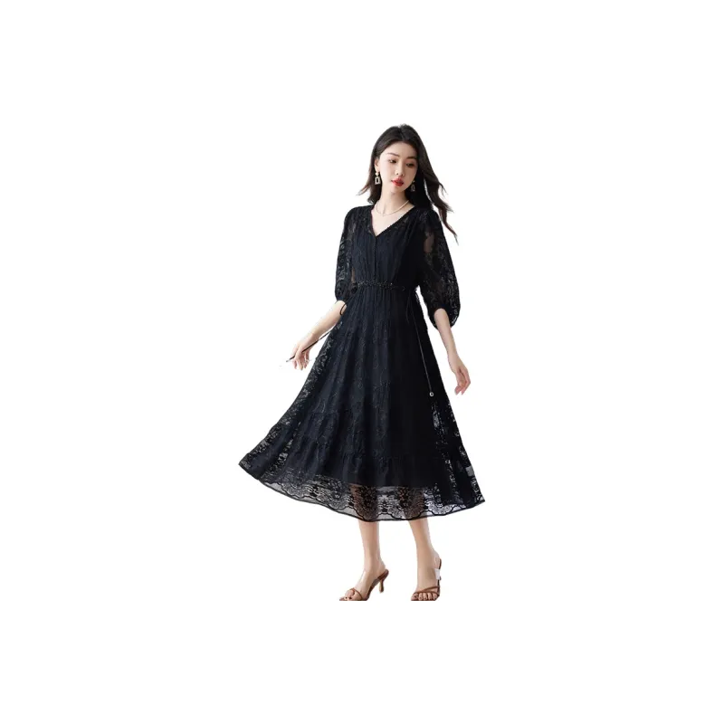 To The West Long Sleeved Dresses Women's-4