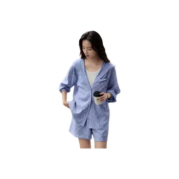 Mo Han Yi Mei Casual Suit Women's Haze Blue