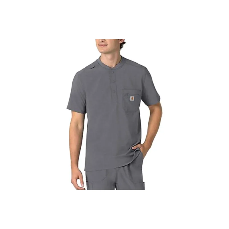 Carhartt Force Cross Flex Men's Henley Scrub Top T Shirt Men's-4