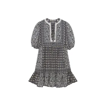 D'zzit Short Sleeved Dress Women's Dark Blue