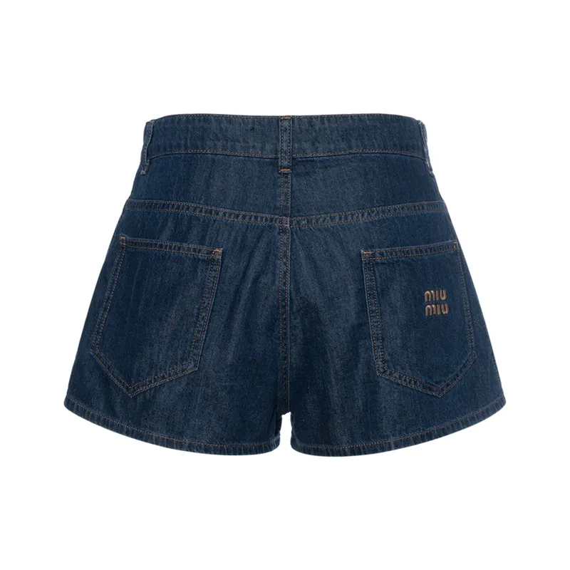 MIU MIU Casual Shorts Women's Blue-1