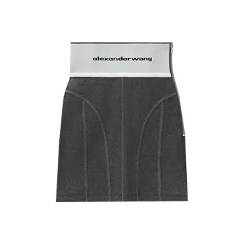 Alexander Wang Casual Short Skirts Women's Carbon Black