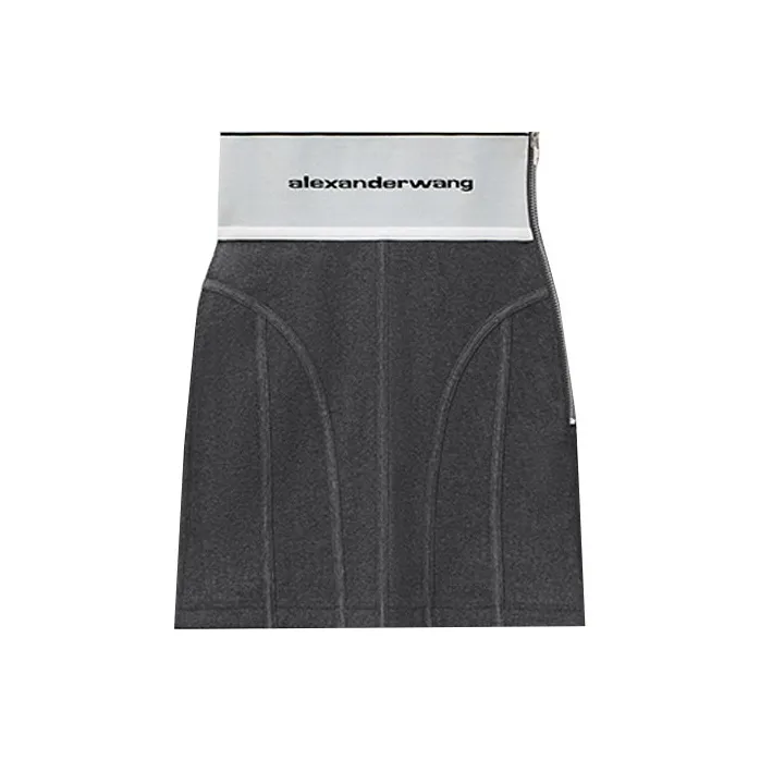 Alexander Wang Casual Short Skirts Women's Carbon Black-0