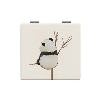 LIANXIANGKE Panda Foldable Cute Portable Grooming Kit For On The Go Make Up Mirrors