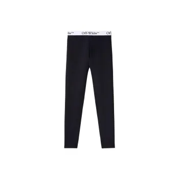OFF WHITE Logo Waistband Stretch Leggings