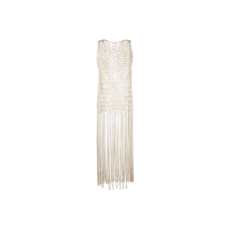 Forte Forte Sleeveless Dresses Women's White-0
