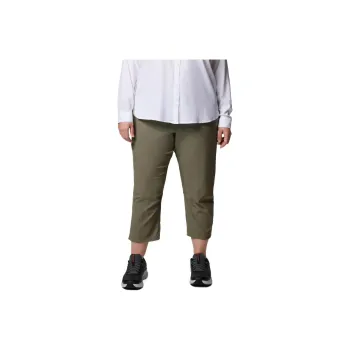 Columbia Leslie Falls Capris Casual Shorts Women's Stone Green