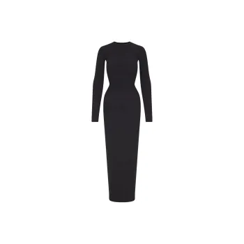 SKIMS Long Sleeved Dress Women's Onyx