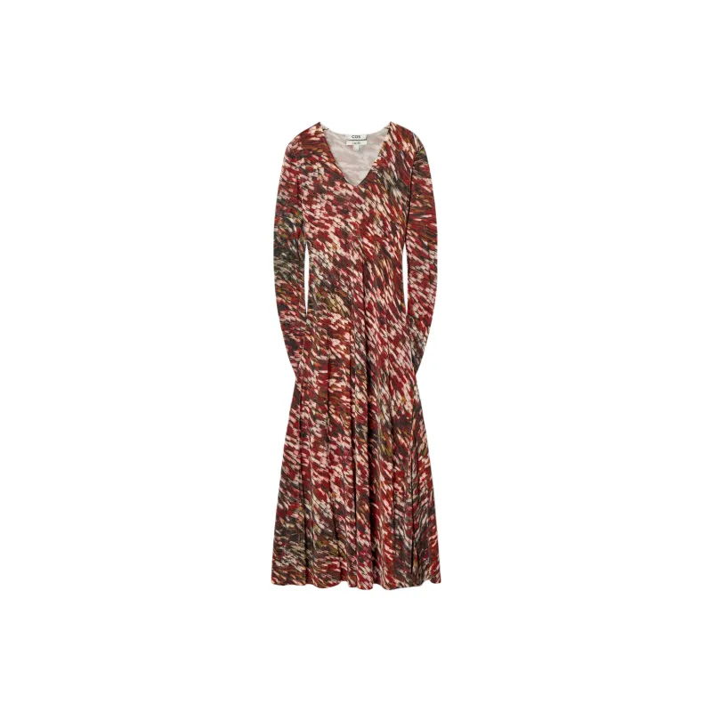 COS Chris Perani Collaboration Long Sleeved Dresses Women's Red-0