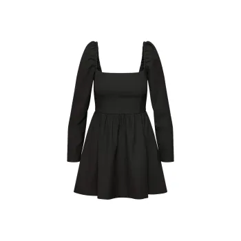 ARITZIA Sunday Best Alexis Dress Long-Sleeved Dresses Women's BLACK/Black