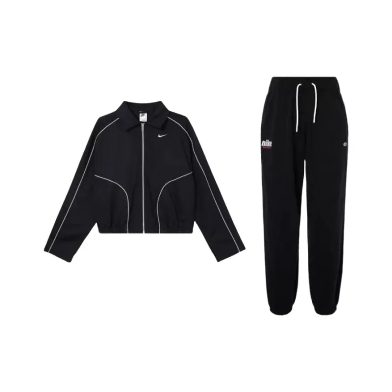 Nike Sportswear Casual Suit Women's Black-0