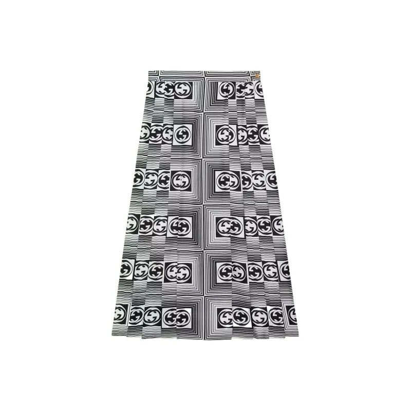 GUCCI Casual Long Skirts Women's Black-0