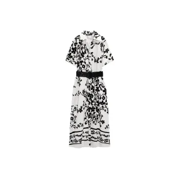 ZARA Short-Sleeved Dresses Women's Orange