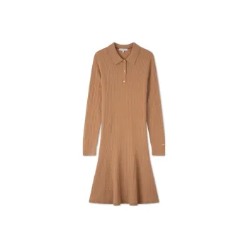 Tommy Hilfiger Long Sleeved Dress Women's Khaki