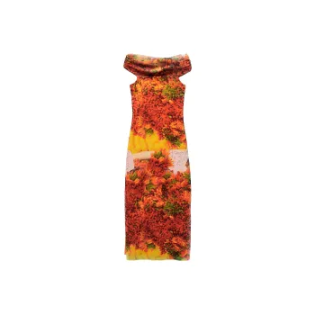 ZARA Short-Sleeved Dresses Women's Red