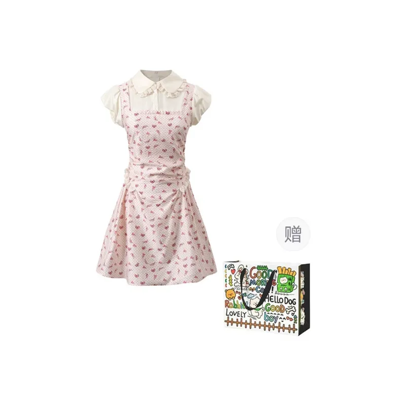 ZVJH Short Sleeved Dress Women's-7