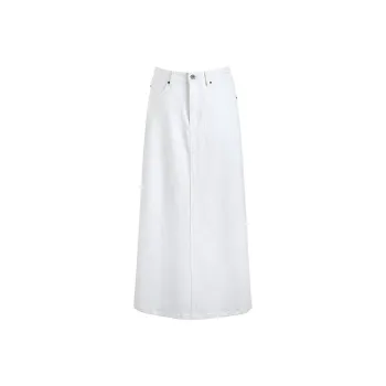 A LIFE ON THE LEFT Denim Long Skirt Women's Ecru