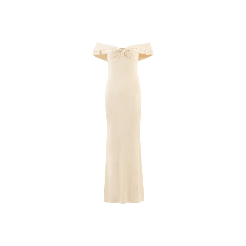 Tiger Mist DENALI MAXI DRESS Short Sleeved Dress Women's White-0