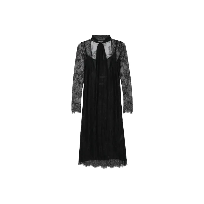 Blumarine Chantilly lace Maxi Dress-0
