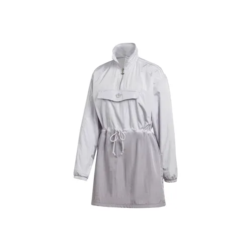 Adidas Originals Long Sleeved Dresses Women's Gray