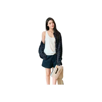 FAIRFAFO Casual Shorts Women's Blue