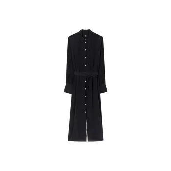 Paul Smith Belted Long-sleeved Shirtdress