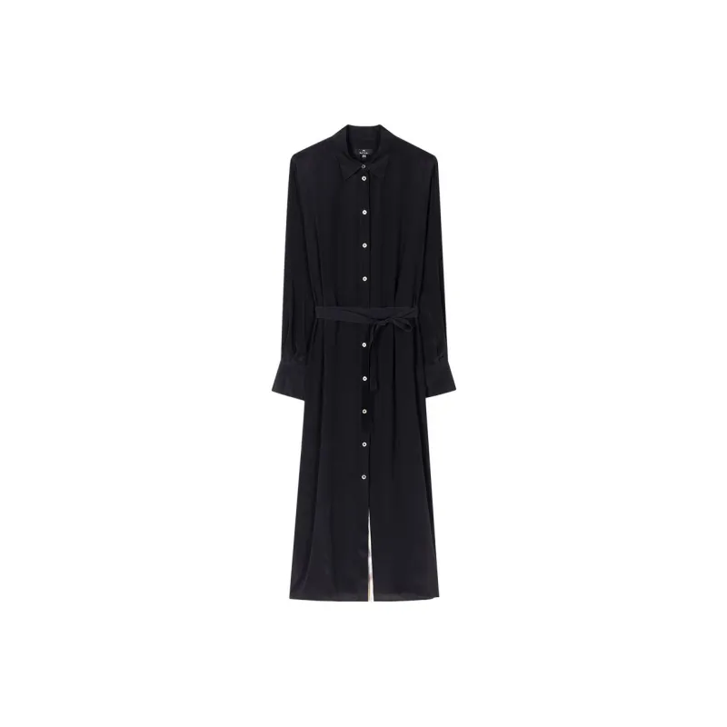 Paul Smith Belted Long-sleeved Shirtdress-0