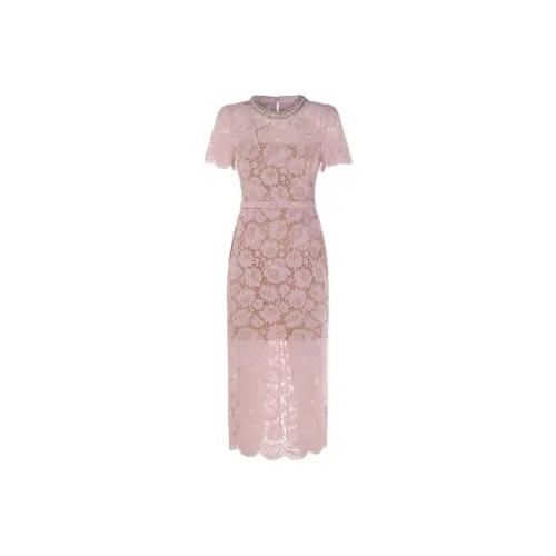 Self portrait Short Sleeved Dress Women's Pink