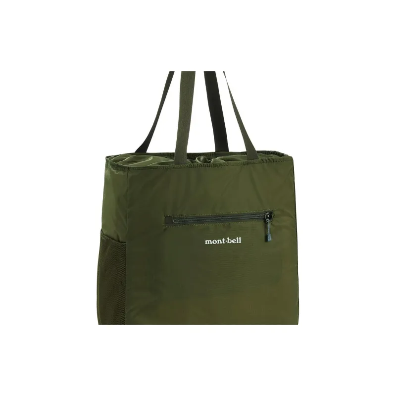 MONTBELL 21 L Shopping Bag Tote One Shoulder Handbag Nylon Khaki Green Unisex-3