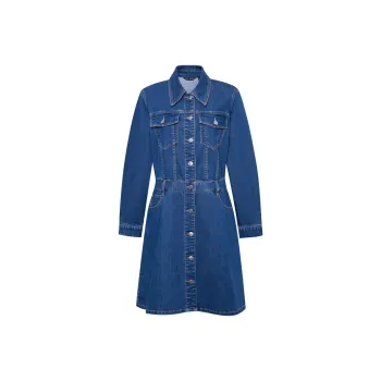 Hush Puppies Long-Sleeved Dresses Women's Denim Blue
