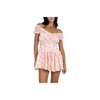 PRINCESS POLLY ANASTASIYA MINI DRESS Short-Sleeved Dresses Women's PINK/Pink