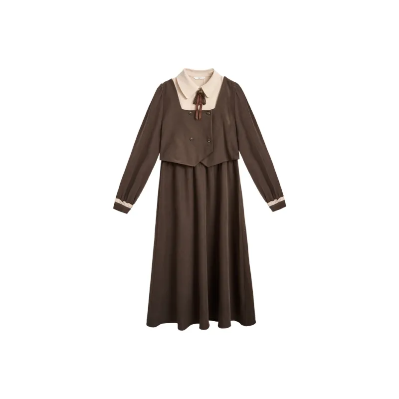 ZIHAN Long-Sleeved Dresses Women's-0