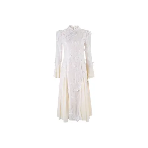 Aghr Long Sleeved Dress Women's Ecru