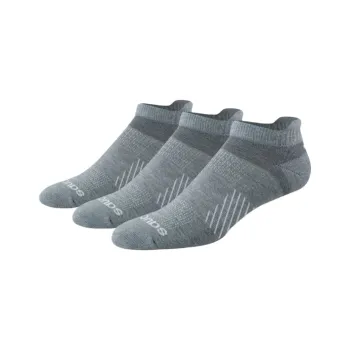 Saucony Inferno Cushion Ankle Socks Unisex 3 Pack Gray